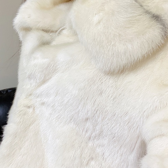 White Real Mink short coat